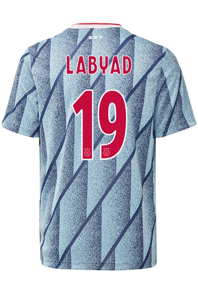 Ajax Away Kit Soccer Jersey Zakaria Labyad #19 2020/21